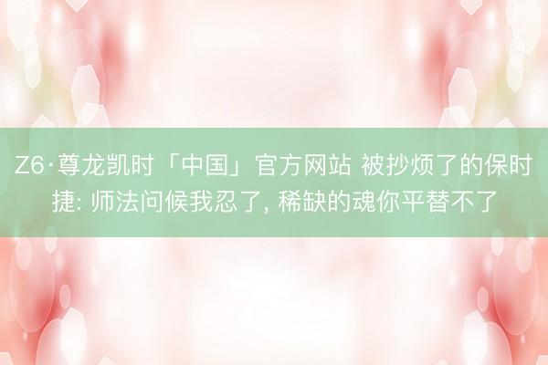 Z6·尊龙凯时「中国」官方网站 被抄烦了的保时捷: 师法问候我忍了， 稀缺的魂你平替不了
