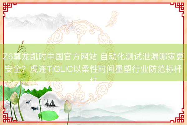 Z6尊龙凯时中国官方网站 自动化测试泄漏哪家更安全？虎连TIGLIC以柔性时间重塑行业防范标杆