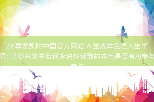 Z6尊龙凯时中国官方网站 AI生成本色混入出书界: 世俗东谈主若何永诀你读到的本色是否有AI参与