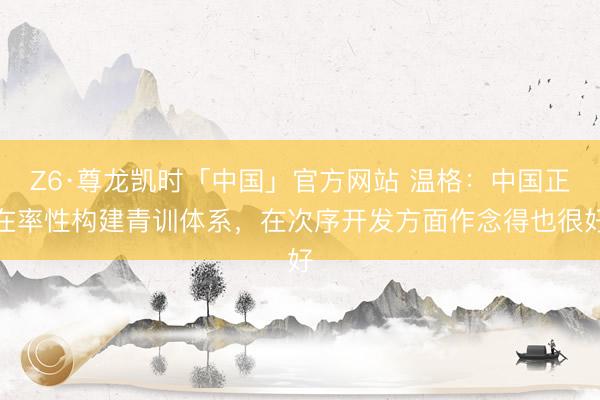 Z6·尊龙凯时「中国」官方网站 温格：中国正在率性构建青训体系，在次序开发方面作念得也很好
