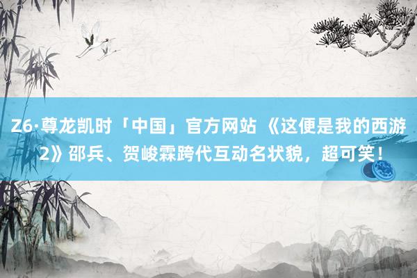 Z6·尊龙凯时「中国」官方网站 《这便是我的西游 2》邵兵、贺峻霖跨代互动名状貌，超可笑！