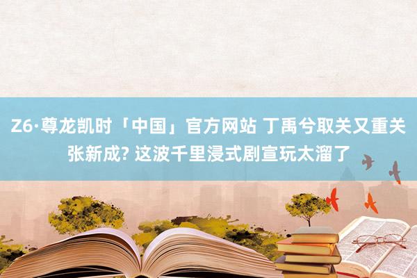 Z6·尊龙凯时「中国」官方网站 丁禹兮取关又重关张新成? 这波千里浸式剧宣玩太溜了